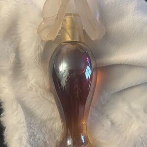 Elegant Frosted Glass Vase with Floral Top